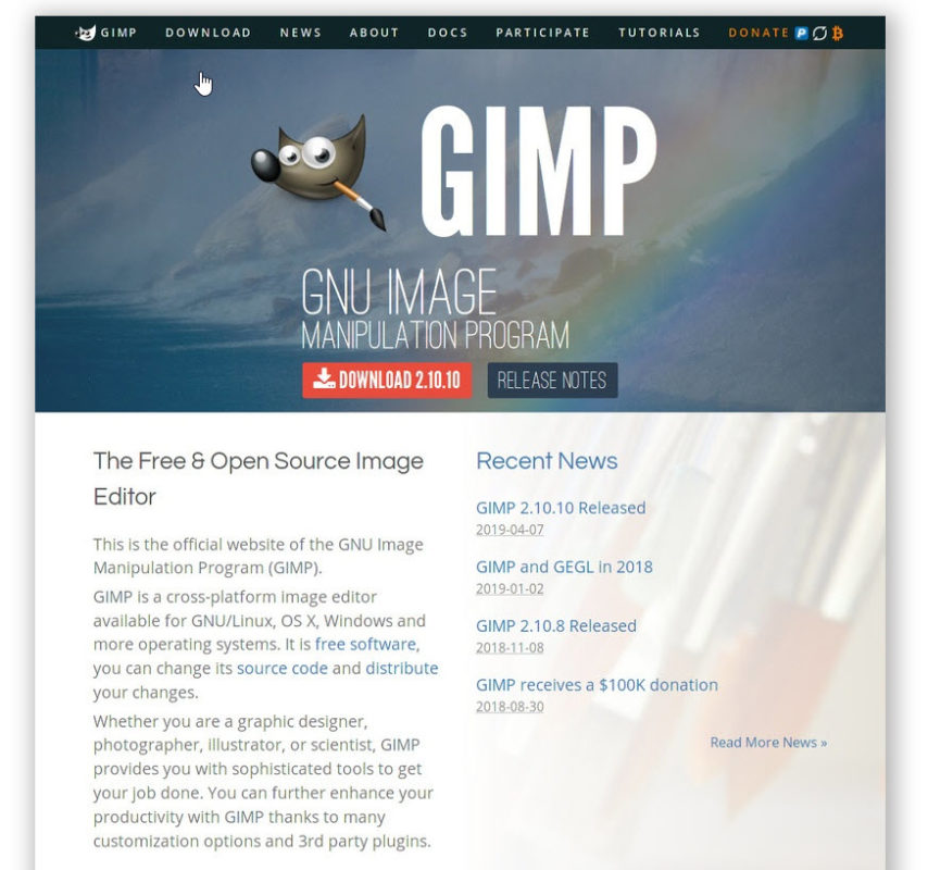 Top 6 des éditeurs gratuits de retouche photo en ligne 3 gimp_editeur_photo_gratuit