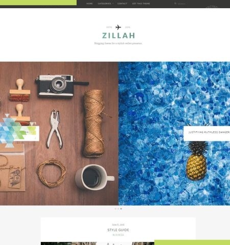 Zillah est l'un des meilleurs thèmes WordPress gratuits pour cette année.
