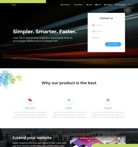 L'un des meilleurs thèmes WordPress gratuits pour cette année.