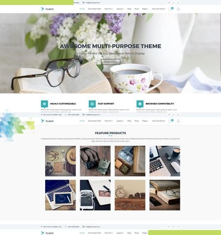 Flash est l'un des meilleurs thèmes WordPress gratuits pour cette année.