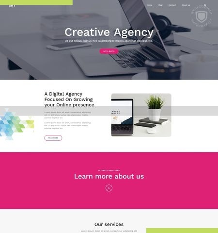 Airi : un des meilleurs thèmes WordPress gratuits pour cette année.