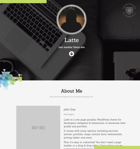Latte est l'un des meilleurs thèmes WordPress gratuits pour cette année.