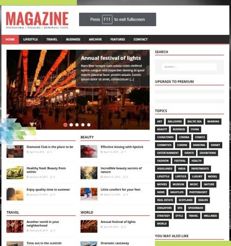 MH Magazine Lite est l'un des meilleurs thèmes WordPress gratuits pour cette année.