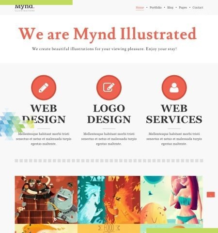 Mynd est l'un des meilleurs thèmes WordPress gratuits pour cette année.