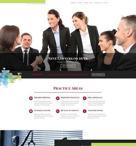 Neve Lawyers : l'un des meilleurs thèmes WordPress gratuits pour cette année.