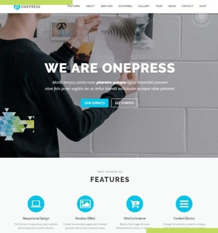 OnePress est l'un des meilleurs thèmes WordPress gratuits pour cette année.