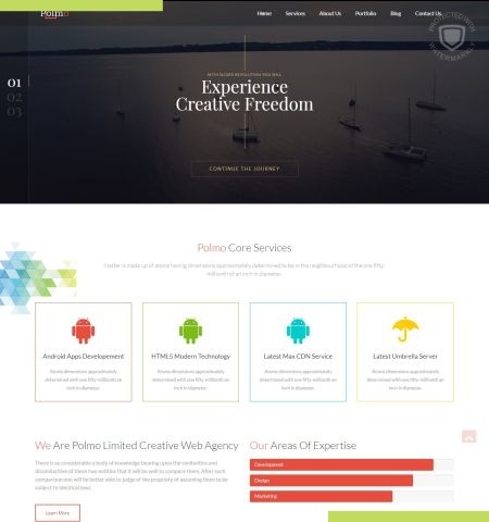 WordPress, les meilleurs thèmes gratuits 2020 51 Polmo Lite est l'un des meilleurs thèmes WordPress gratuits pour cette année.