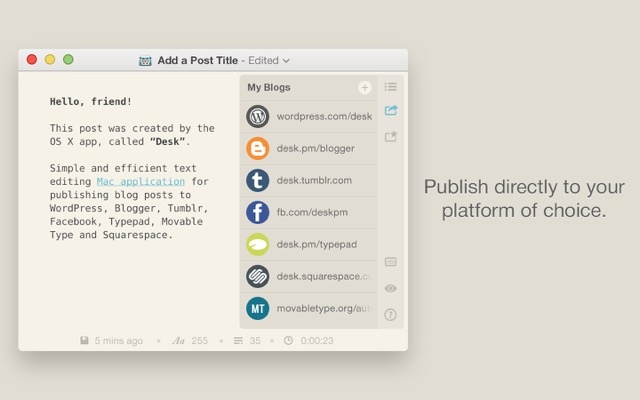 Rédacteurs de blog de bureau